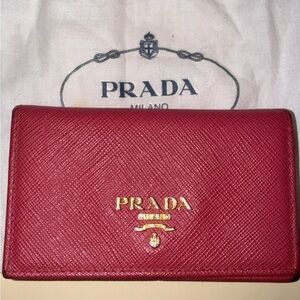 Prada Authentic Saffiano Peonia Wallet Great Condition Preloved with Dust Bag